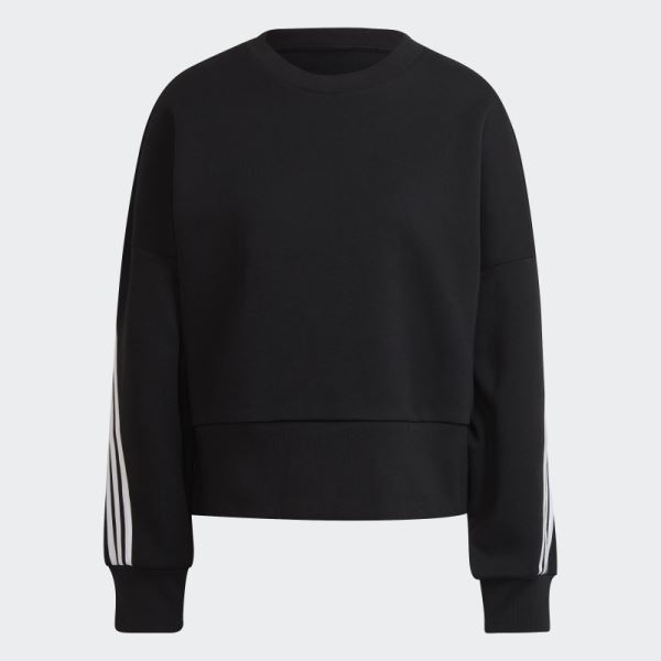 Black Adidas Sportswear Future Icons 3-Stripes Sweatshirt Hot