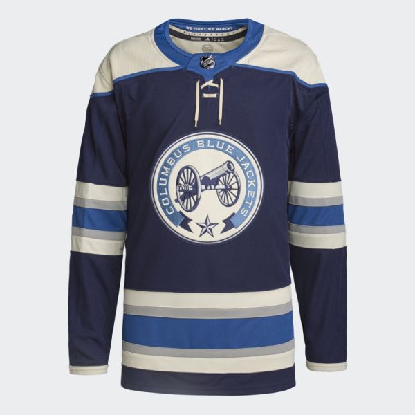 Adidas Navy 09 Ccm-Sld Blue Jackets Third Jersey