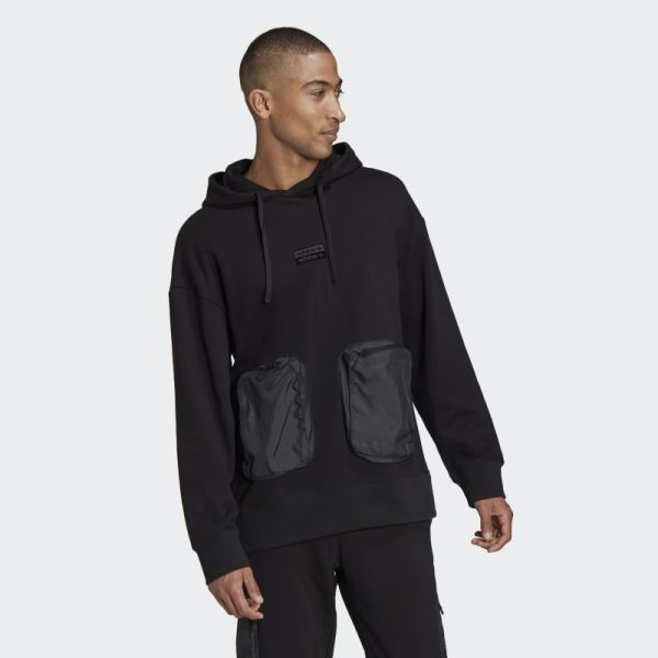 Adidas Black R.Y.V. Loose Fit Hoodie