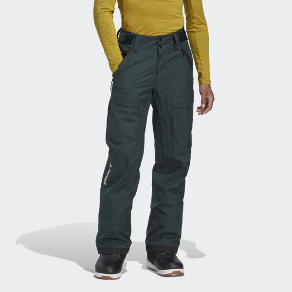 Green Resort Two-Layer Shell Tracksuit Bottoms Adidas