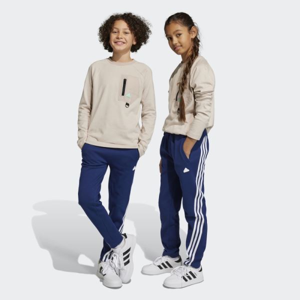 Future Icons 3-Stripes Ankle-Length Joggers Adidas Dark Blue