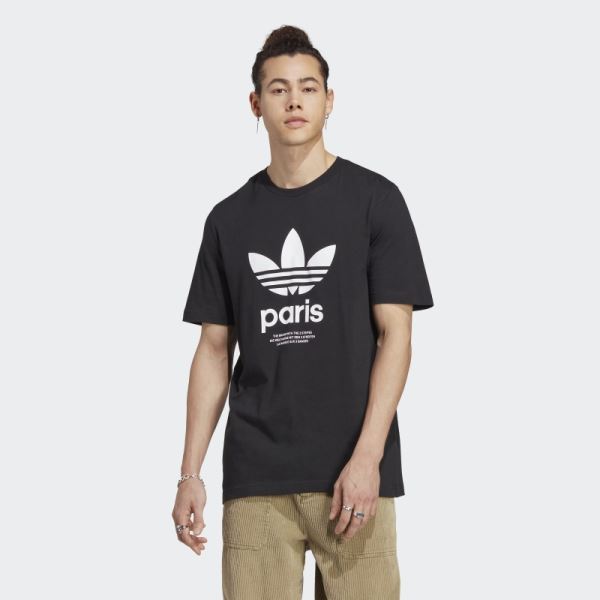 Adidas Icone Paris City Originals T-Shirt Black