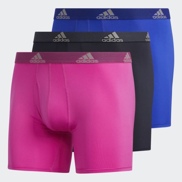 Performance Boxer Briefs 3 Pairs Blue Adidas