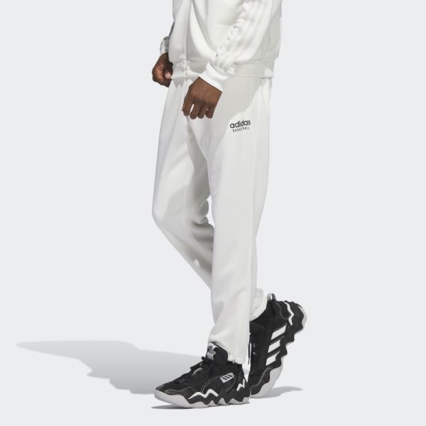 White Adidas Select Pants