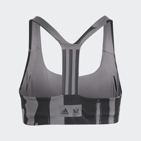 Thebe Magugu Training Medium-Support Bra (Plus Size) Grey Adidas