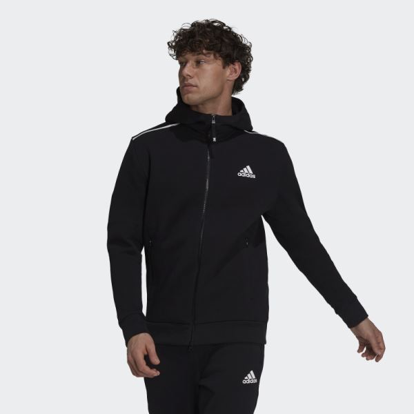 Adidas Z.N.E. Sportswear Hoodie Black Fashion