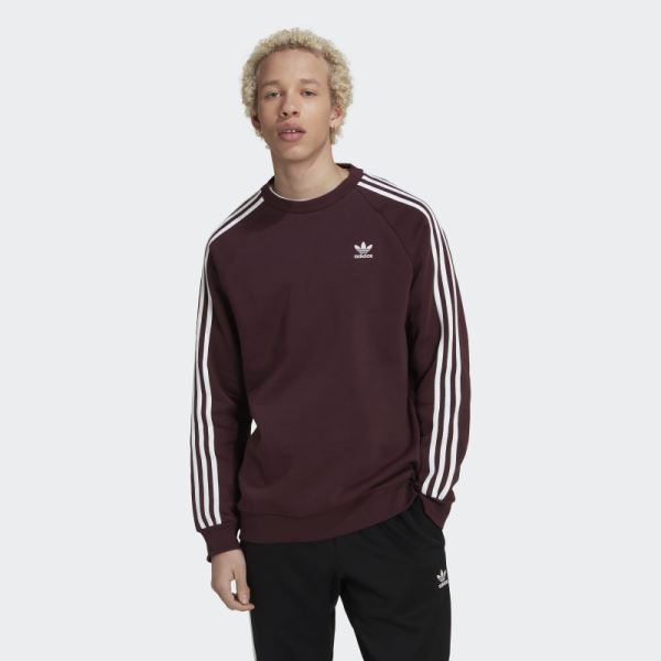 Adicolor Classics 3-Stripes Crew Sweatshirt Adidas Maroon