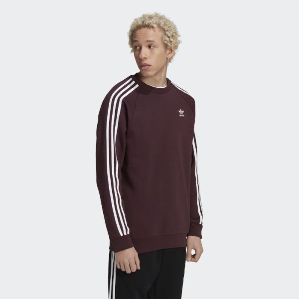 Adicolor Classics 3-Stripes Crew Sweatshirt Adidas Maroon