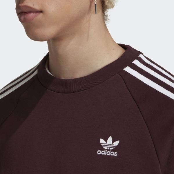 Adicolor Classics 3-Stripes Crew Sweatshirt Adidas Maroon