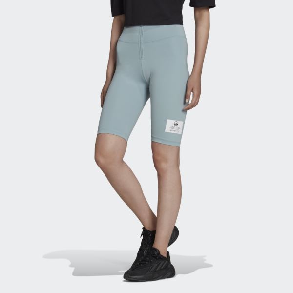 Grey Bike Short Leggings Adidas