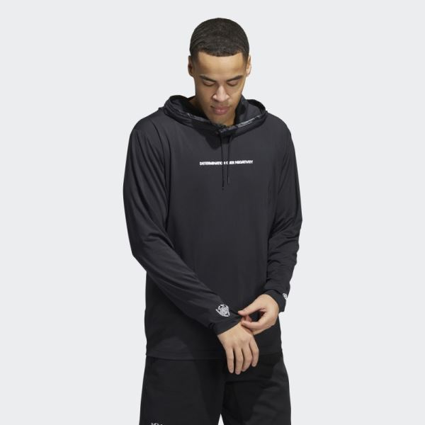 Donovan Mitchell Pullover Hoodie Black Adidas