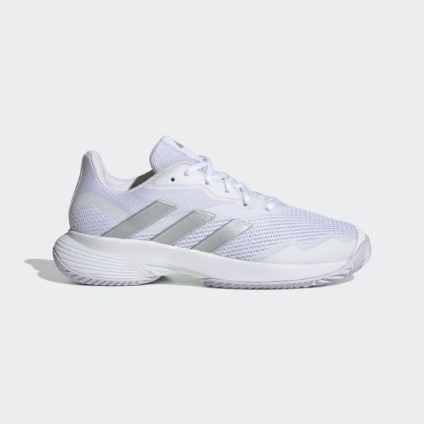 Fashion Adidas CourtJam Control Tennis Shoes Silver