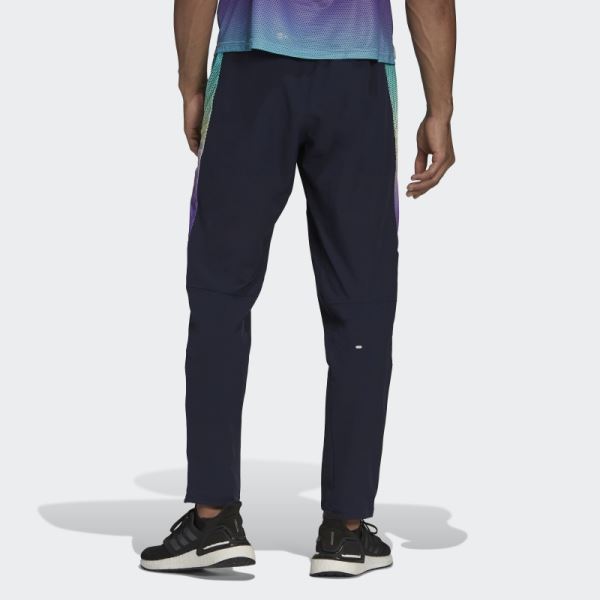 Ink Adidas Own The Run Colorblock Joggers