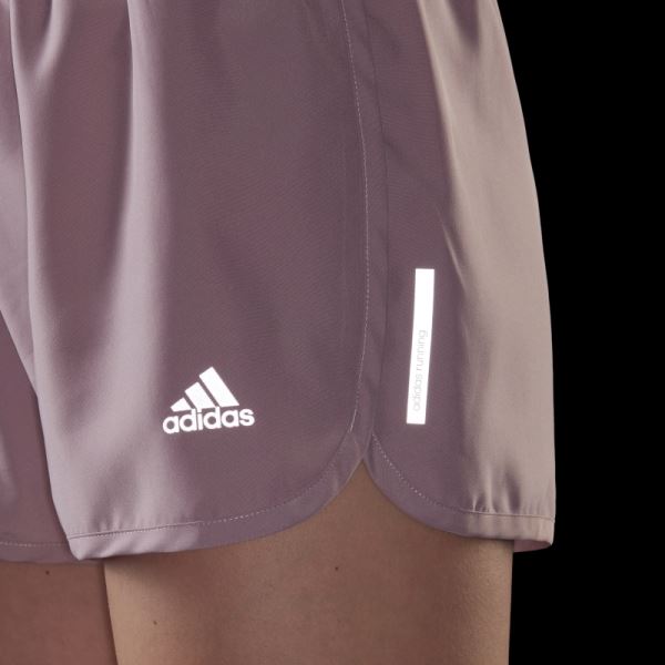 Mauve Adidas Run Shorts