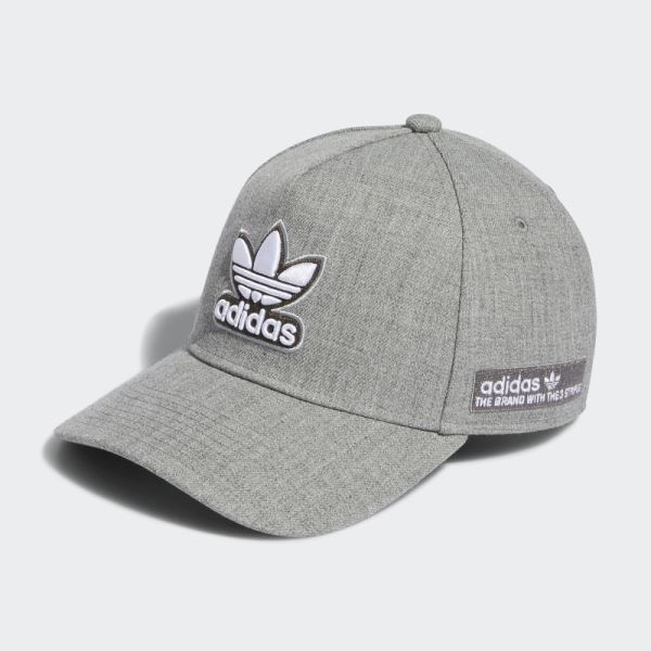 Grey Adidas A-Frame Snapback Hat