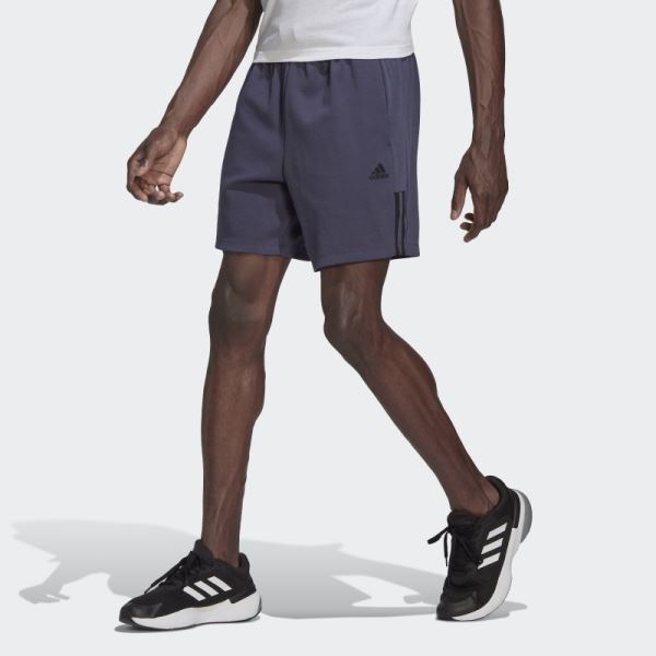 Navy AEROREADY Yoga Shorts Adidas