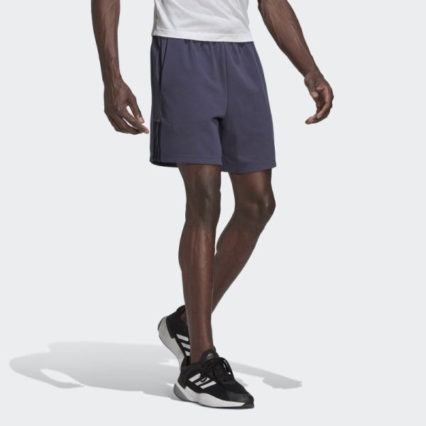 Navy AEROREADY Yoga Shorts Adidas