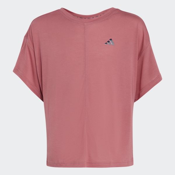 Adidas Yoga AEROREADY Loose Tee Pink