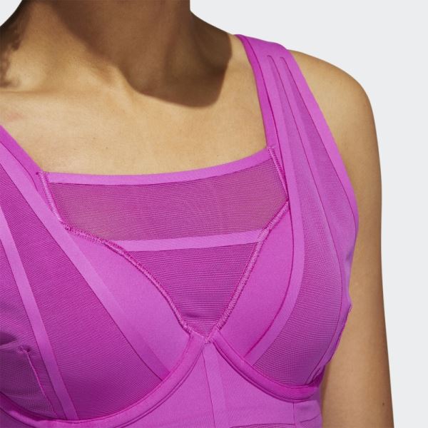 Adidas Pink TLRD Impact Luxe Training High-Support Bra