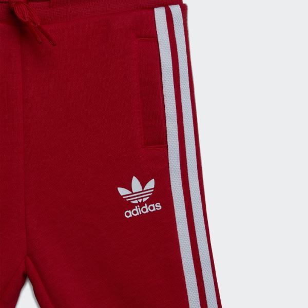 Scarlet Adidas Crew Sweatshirt Set