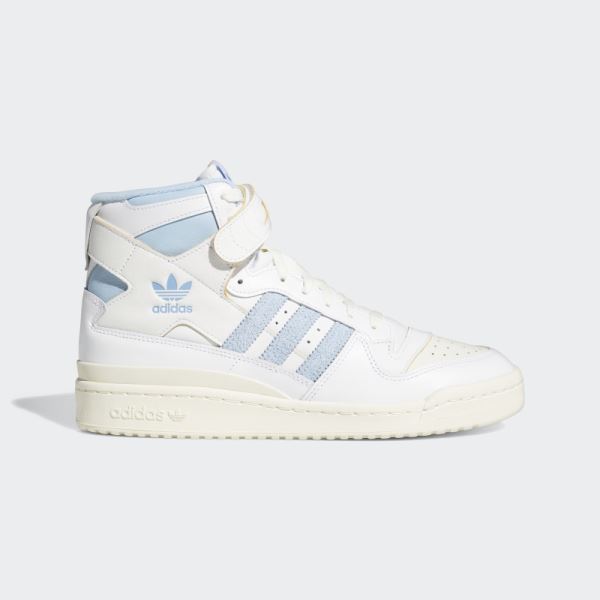 White Adidas Forum 84 High Shoes