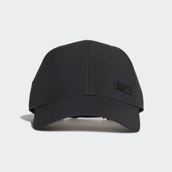 Lightweight Metal Badge Baseball Cap Black Adidas