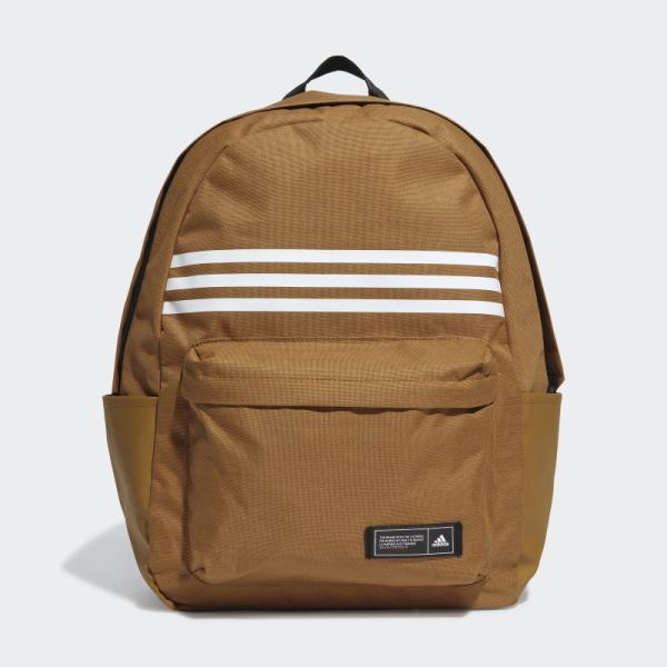 Bronze Classic 3-Stripes Horizontal Backpack Adidas