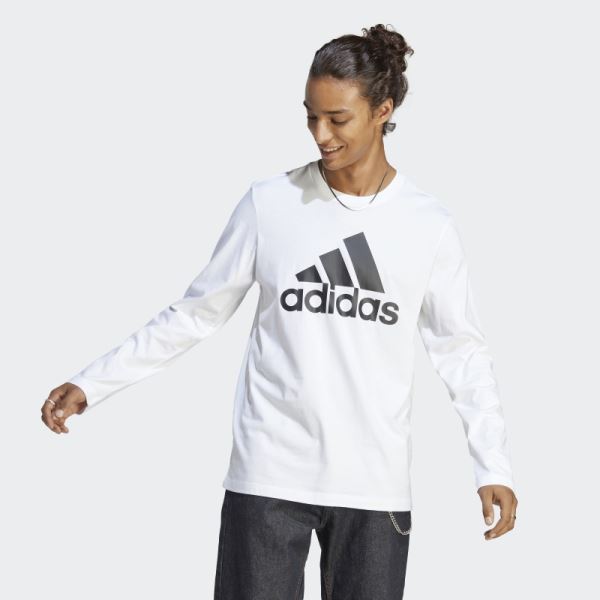 Essentials Long Sleeve Tee Adidas White