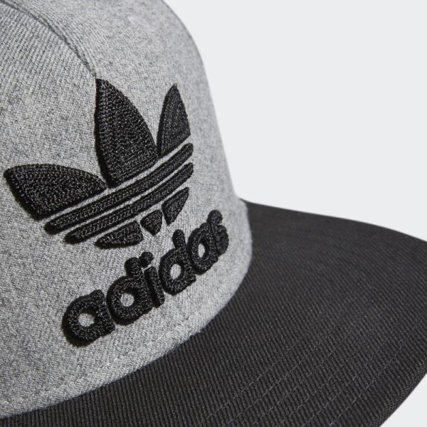 Adidas Trefoil Chain Snap-Back Cap Medium Grey