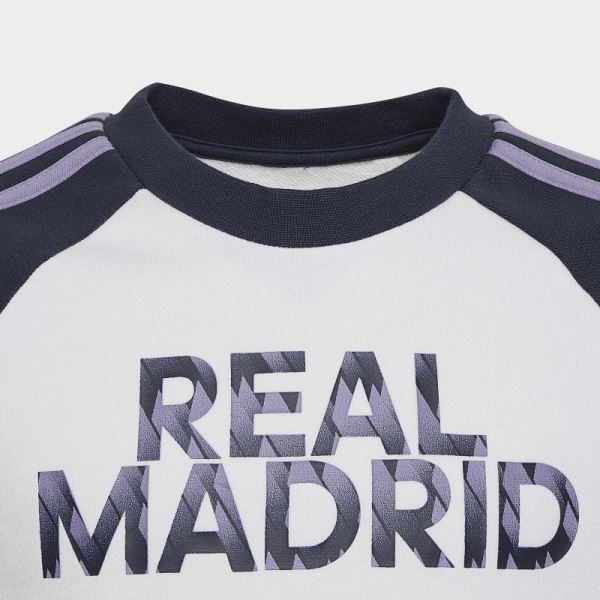 Real Madrid Crew Sweatshirt White Adidas