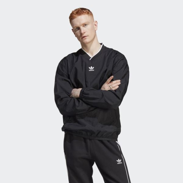 Adidas Rekive Woven Long Sleeve Top Black Fashion