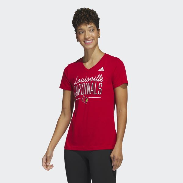 Red Mel Cardinals Tee Adidas