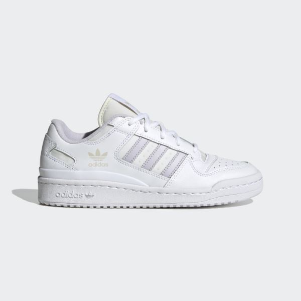 White Adidas Forum Low Classic Shoes