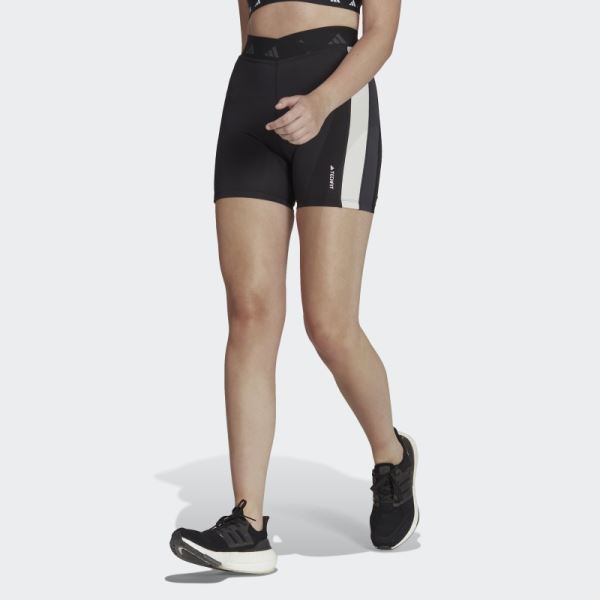 Adidas Hyperglam Training Techfit Short Leggings Black