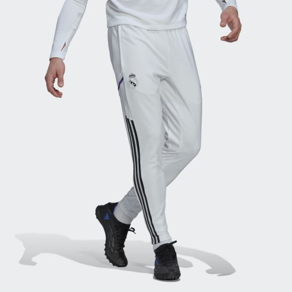 Adidas White Real Madrid Condivo 22 Training Tracksuit Bottoms