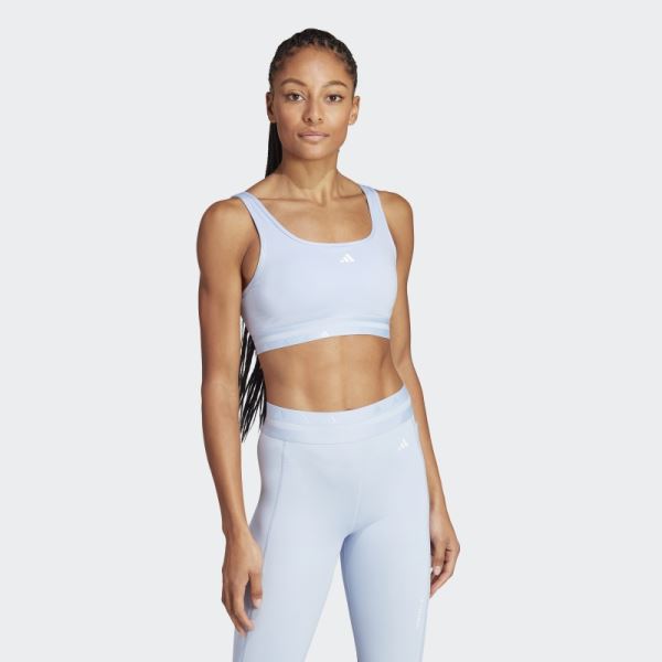 Adidas Blue Dawn Aeroreact Training Light-Support Techfit Bra