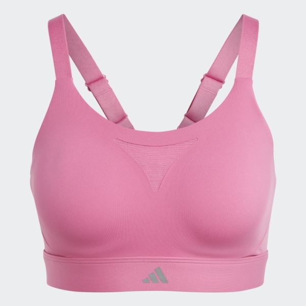 Fuchsia Adidas Tailored Impact Training High-Support Bra