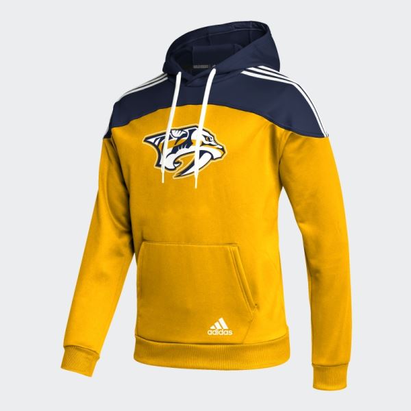 Colleg Gold Adidas Predators 22 NHL Pullover Hoodie