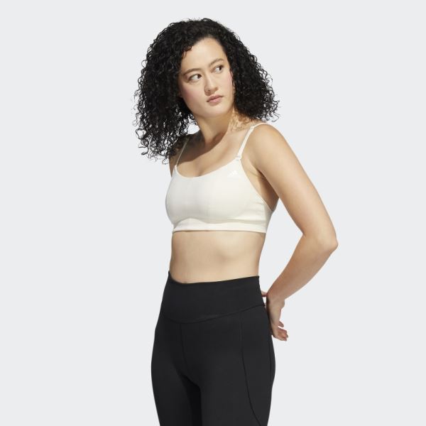 Yoga Studio Light-Support Bra Adidas White