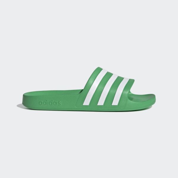 Green Adilette Aqua Slides Adidas