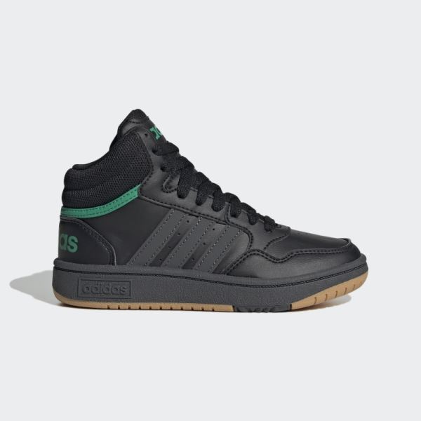 Fashion Black Adidas Hoops Mid Shoes