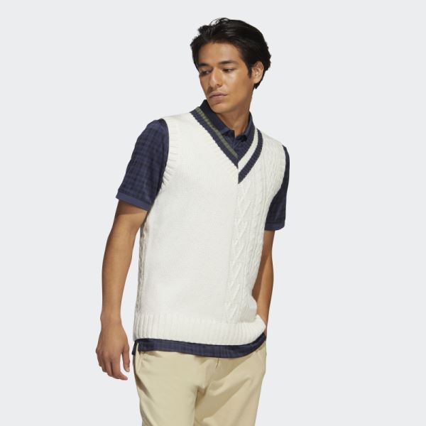 White Adicross Sweater Vest Adidas