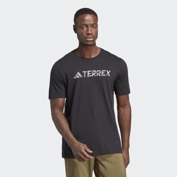 Black Adidas Terrex Classic Logo Tee