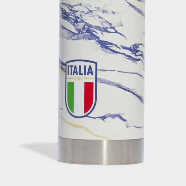 White Adidas Italy Steel Water Bottle