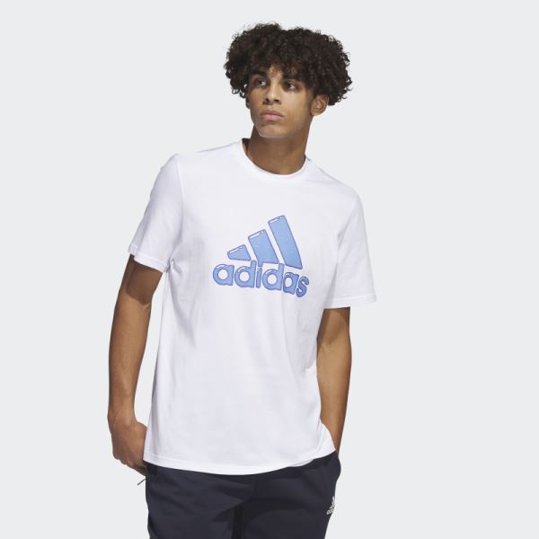 White Logo Pen Fill - Sportswear Graphic Tee Adidas