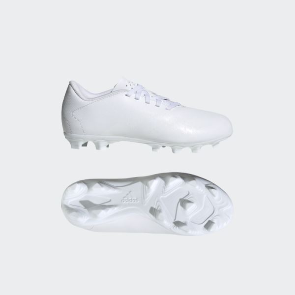 White Predator Accuracy.4 Flexible Ground Soccer Cleats Adidas