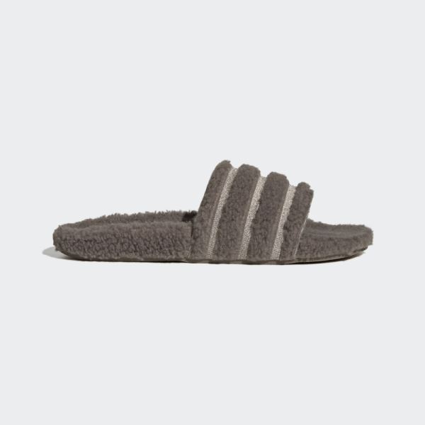 Simple Brown Adidas Adilette Slides