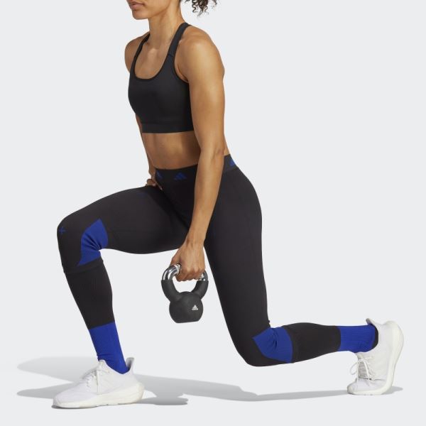 Black Adidas Techfit Recharge Seamless Leggings