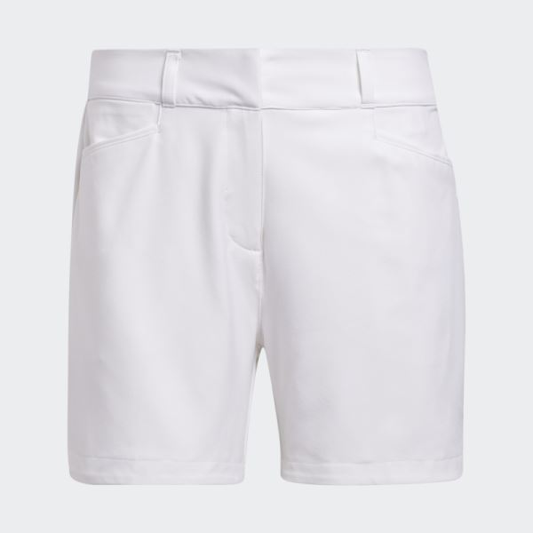 White Adidas Solid 5-Inch Shorts