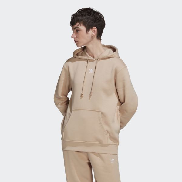 Beige Adicolor Essentials Fleece Hoodie Adidas